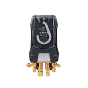 Testo 557s - Set Vacuum Smart cu furtunuri - Manifold digital inteligent cu sonde wireless de temperatură și vacuum plus set de 4 furtunuri