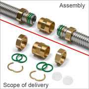 LEIFELD - Niplu adaptor pentru țeava de inox flexibilă DN32, DN40, DN50