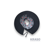 KRASO - Placă cu flanșă din plastic, tip KFP - divizată (⌀80 - 300 mm)