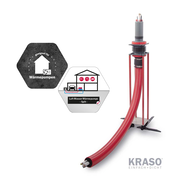 KRASO - Sistem flexibil de introducere a conductelor de alimentare pentru pompe de căldură - prin pardoseală - 110 (3 - 12 m)