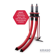 KRASO - Sistem flexibil de introducere a conductelor de alimentare pentru pompe de căldură - prin pardoseală - 110 (3 - 12 m)