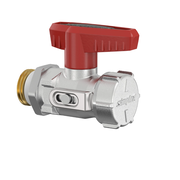 Flamco Simplex - Robinet cu bilă KFE-KH D cu filet exterior 1/2" și racord 3/4"