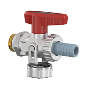 Flamco Simplex - Robinet KFE-KH D SV cu supapă de siguranță, cu filet exterior 1/2" și racord 3/4"