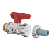 Flamco Simplex - Robinet KFE-KH D SV cu supapă de siguranță, cu filet exterior 1/2" și racord 3/4"