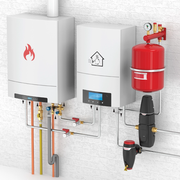 Flamco Simplex - Robinet KFE-KH DN20 D cu supapă de siguranță, cu filet exterior 1/2" și racord 3/4"