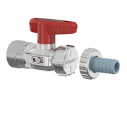 Flamco Simplex - Robinet KFE-KH F - D SV cu supapă de siguranță, cu filet interior Rp 1/2" și racord G 3/4"