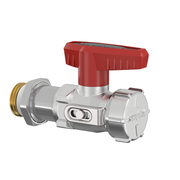 Flamco Simplex - Robinet KFE-KH lung D cu filet exterior 1/2" și racord 3/4"