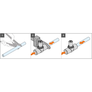 TECO ULTRA - Robinet cu bilă Top Entry cu montare încasată cu accesorii de control pentru țevi PP-R DN 15 - 20