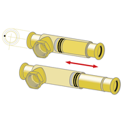 Flamco Meibes - Racord telescopic tip T cu conexiune presare DN 15–28
