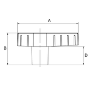 Flamco Simplex - Mâner metalic extins pentru robineți sferici Simplex DN 20–50