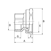 Flamco Simplex - Racord excentric filet interior DN 25