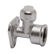 VSH Tectite - Cot de perete cromat push x filet BSPP 15xG1/2"