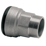 VSH Tectite - Conector drept push x filet exterior – inox (12xR1/2" – 54xR2")