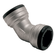 VSH Tectite - Cot 45° 2 x push – inox (DN12 – DN50)