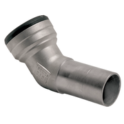 VSH Tectite - Cot 45° push x capăt drept – inox (DN12 – DN40)