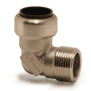 VSH Tectite - Cot 90° push x filet conic exterior (DN12–DN25)