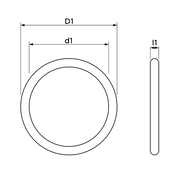 VSH Tectite - Garnitură O-ring EPDM – negru (DN32 – DN50)