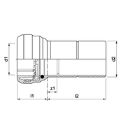 VSH Tectite - Mufă de reducție push x capăt țeavă (DN12 – DN50)
