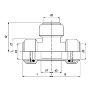 VSH Tectite - Teu 3 x push (DN32–DN50)