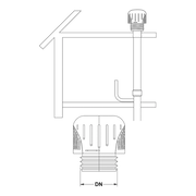 HAAS - Supapă de aerisire automată pentru rețele de canalizare, cu garnitură EPDM, DN 32/40/50