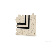 Modul - ERGOVENT LINEO-PRO (2 slot-uri x 20 mm) unghi 90° drept
