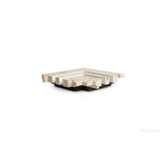 Modul - ERGOVENT LINEO-PRO (2 slot-uri x 20 mm) unghi 90° drept