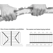 WINKLER TECHNIK – Șină pentru țeava de încălzire în pardoseală Ø10 U‑Rail 3010T mm (2 m)