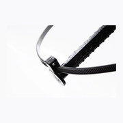 WINKLER TECHNIK – Sistem de fixare din plastic cu cui și bride pentru țevi sau cabluri, lungime 60–120 mm (100 buc.)