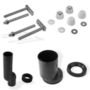 HAAS - Set de racordare PE pentru vas WC suspendat, etajat, cu garnitură, sudabil, DN 110/110, 180 mm