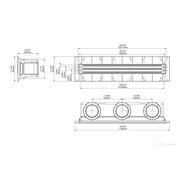 Anemostat - ERGOVENT LINEO PRO CONDI cu 3 fante