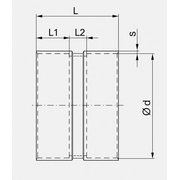 BECK - Mufă dublă de ventilație din PPs DN200