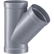 BECK - Teu egal de ventilație la 45° din PPs DN160