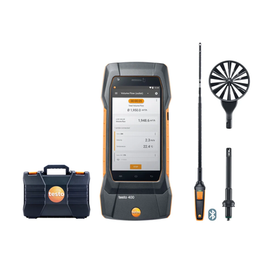 Testo 400 -  Set pentru viteza aerului cu sondă cu fir cald