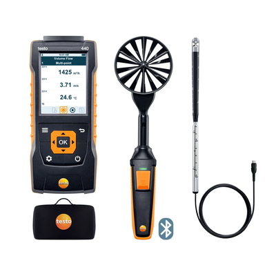 Testo 440 - Set 2 pentru viteza aerului cu Bluetooth