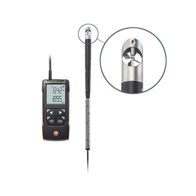 Testo 416 - Anemometru digital cu elice de 16 mm cu conexiune la aplicație