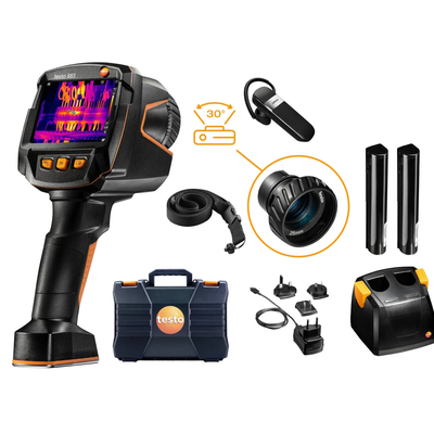 Testo 883-1 set - Camera de termoviziune Testo 883-1 cu lentile de 30° și 12° plus accesorii