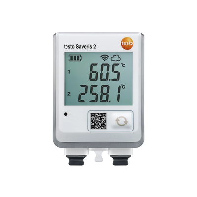 Testo Saveris 2-T3 - Înregistrator WiFi de temperatură cu ecran și 2 conexiuni pentru sonde externe TC