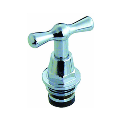 Seppelfricke - Cap robinet cu mâner și clapetă de reținere DN15-DN20, alamă cromată mat