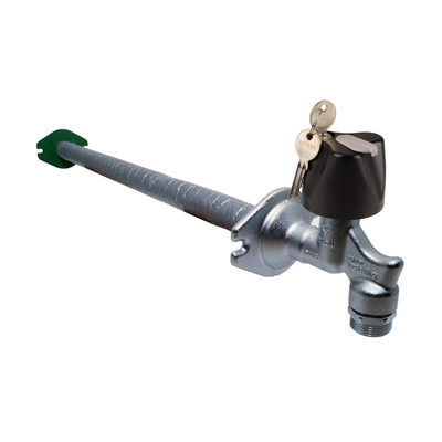 Seppelfricke - Robinet de perete pentru exterior, rezistent la îngheț (cu cap închidere cu cheie), alamă cromată