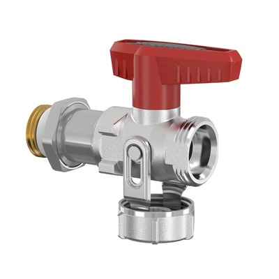 Flamco Simplex - Robinet KFE-KH lung D cu filet exterior 1/2" și racord 3/4"