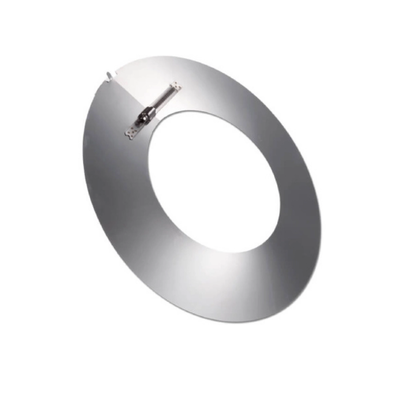 Zehnder - Rozeta de perete DN 180 mm, oțel inoxidabil