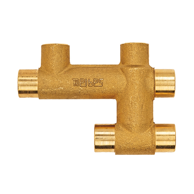 Flamco Meibes - Piesă dublă în cruce Meipass, Ø15–Ø18 mm