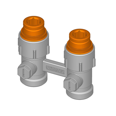 Flamco Simplex - Nipluri de conexiune radiator, G 3/8″–G 1/2″ x G 3/4″