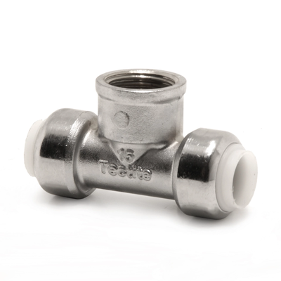 VSH Tectite - Teu de trecere push x filet interior x push DN15