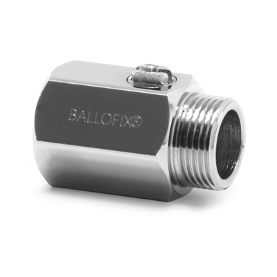 Broen - Robinet mini cu bilă 1 x filet interior x 1 x filet exterior – alamă / cromat