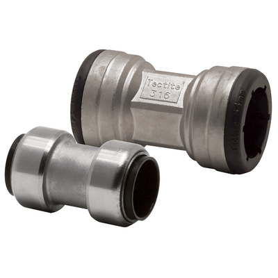 VSH Tectite 316 – Mufă dreaptă 2 x push (DN12–DN50)