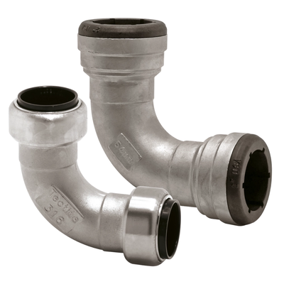 VSH Tectite - Cot 90° cu 2 conexiuni push-fit (DN12–DN50)