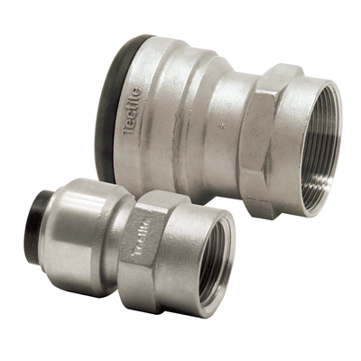 VSH Tectite - Cot drept push x filet interior – inox (15xG1/2" – 54xG2")