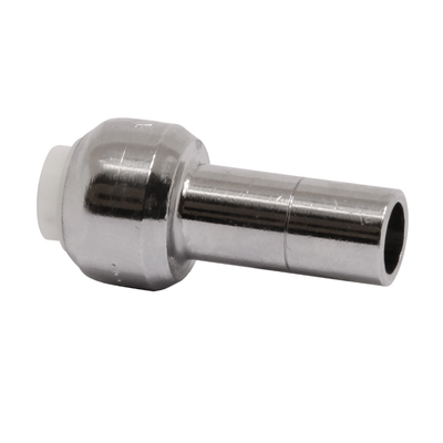 VSH Tectite - Racord drept redus cromat push x capăt de tub DN10–DN15