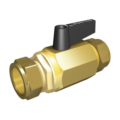 Broen - Robinet full flow cu bilă 2 x compresiune – cu mâner